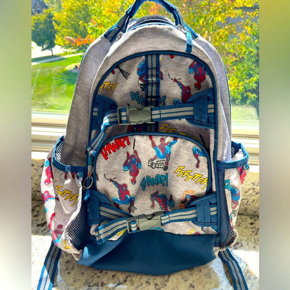 Pottery Barn Kids PBK Mackenzie Marvel's Spider-Man Glow-in-the-Dark Backpack